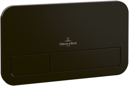 Tlačidlo splachovania WC Villeroy & Boch ViConnect E200, čierne